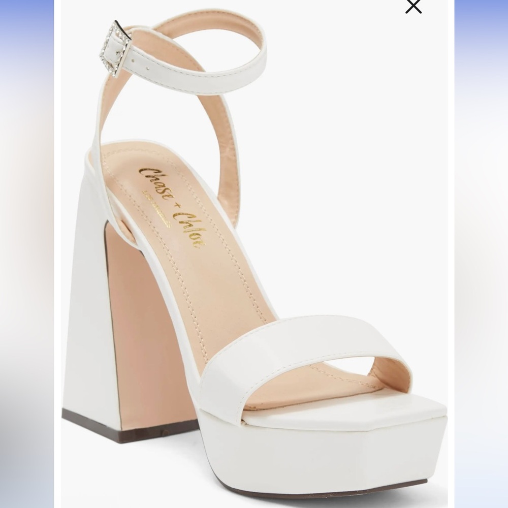 Chase + Chloe Rayla Ankle Strap Platform Sandal - Picture 2 of 8